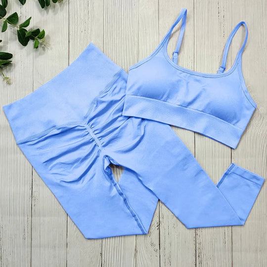 Heidi-Mode | Sportbekleidung Frauen Nahtlose Sportkleidung Fitness Set Yoga Set Trainingskleidung für Frauen Fitness Bekleidung Set Trainingsanzug Activewear