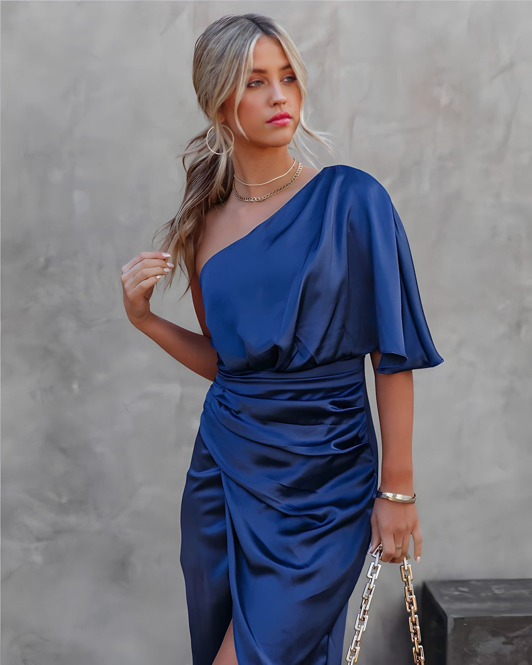 Heidi-Mode | Elegantes One Shoulder Abendkleid