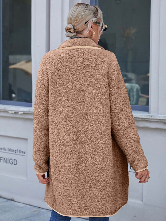 Heidi-Mode - Schicker Herbst Samt-Trenchcoat für Frauen