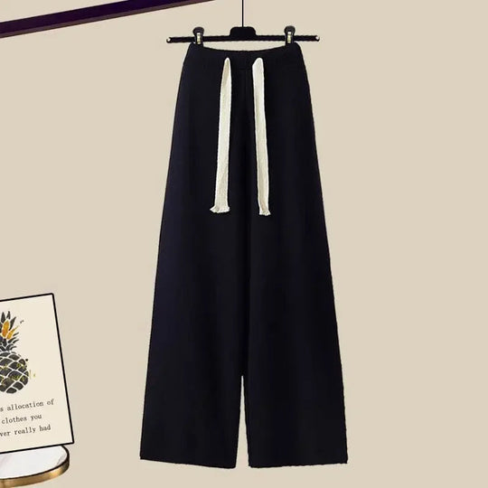 Heidi-Mode | Zweiteiliges Set für Frauen mit Pulli und Weitem, Bequemen und Warmen Hosen