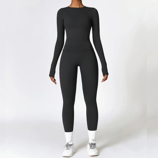 Heidi-Mode | Komplett Homewear Leggings und Top mit Langen Ärmeln