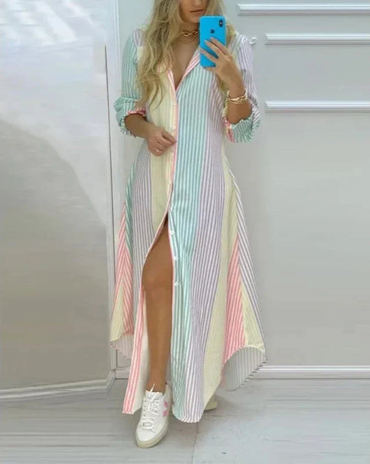 Heidi-Mode | Maxi Strandkleid mit Prints