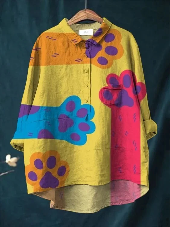 Heidi-Mode | Katzenkunst Auf Weißem T-Shirt
