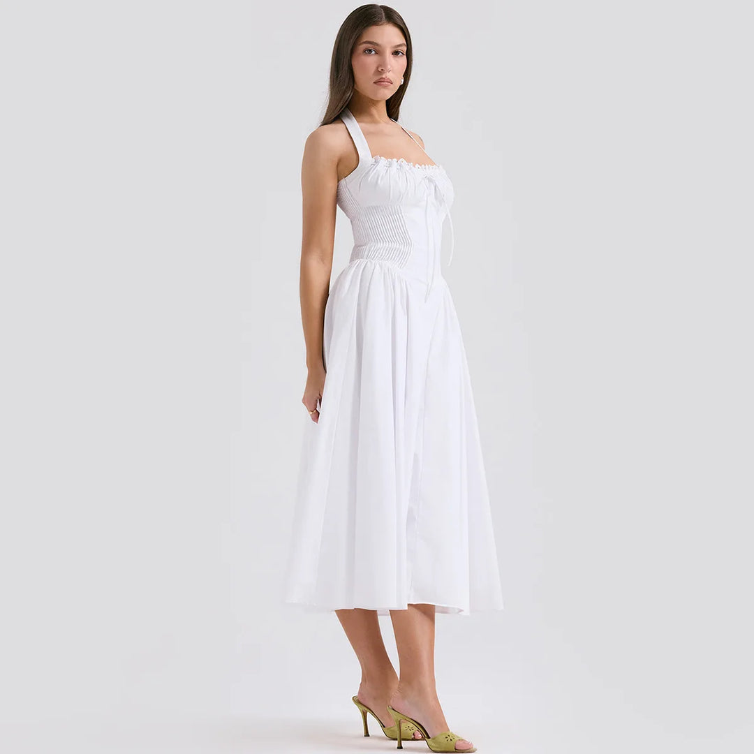Heidi-Mode | Halter Urlaub Midi Kleider