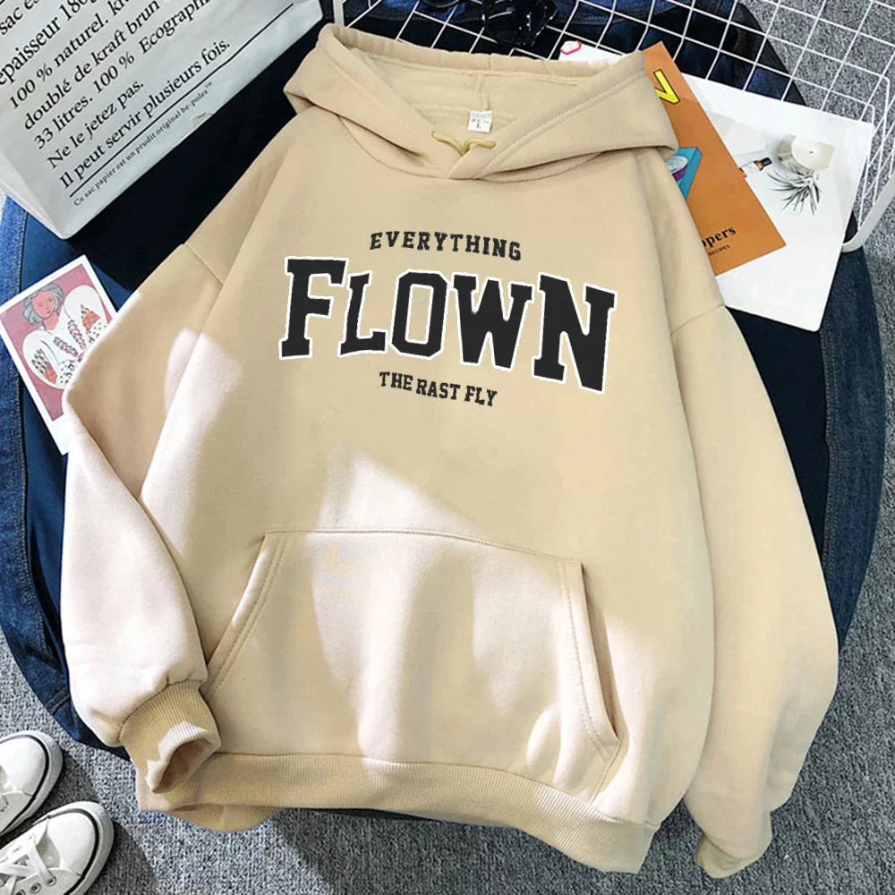 Heidi-Mode | Stilvoll Bedruckter Pullover mit Kapuze für Frauen