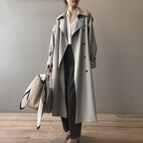 Heidi-Mode - Klassischer Oversized Winter-Trenchcoat für Frauen