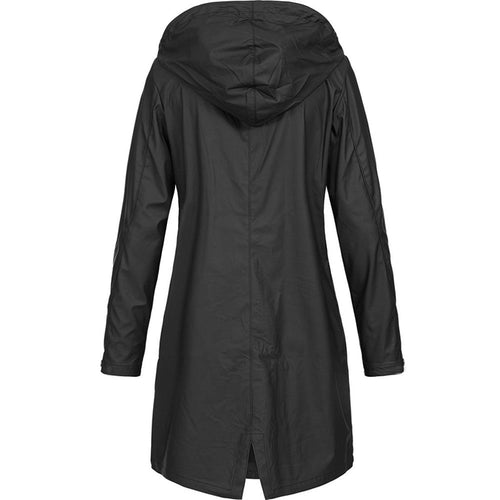 Heidi-Mode | Solide Regenjacke, Wasserdichter Outdoor-Mantel für Frauen, Perfekt für Herbst-/Winteraktivitäten
