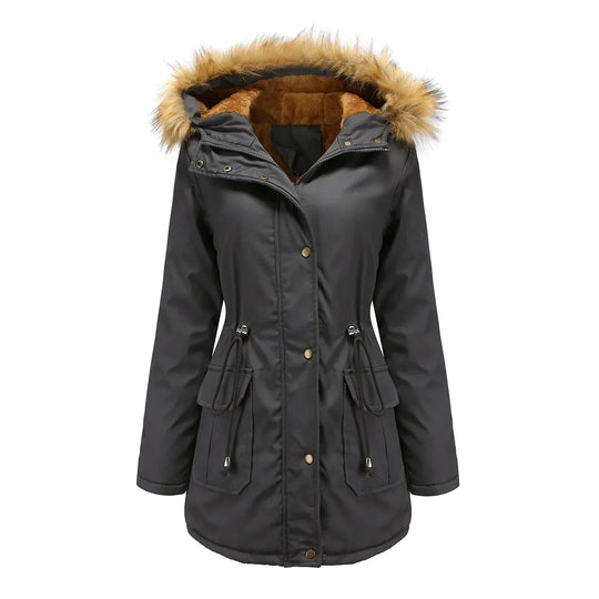 Heidi-Mode | Parka Lang mit Pelzfutter
