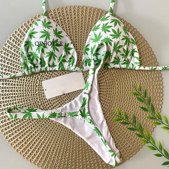 Heidi-Mode | Pink Badebekleidung Frauen Brasilianische Bikini Süße Herzprint Badeanzug Sexuelle Tanga Bikini Set Badeanzug Frauen Strandbekleidung