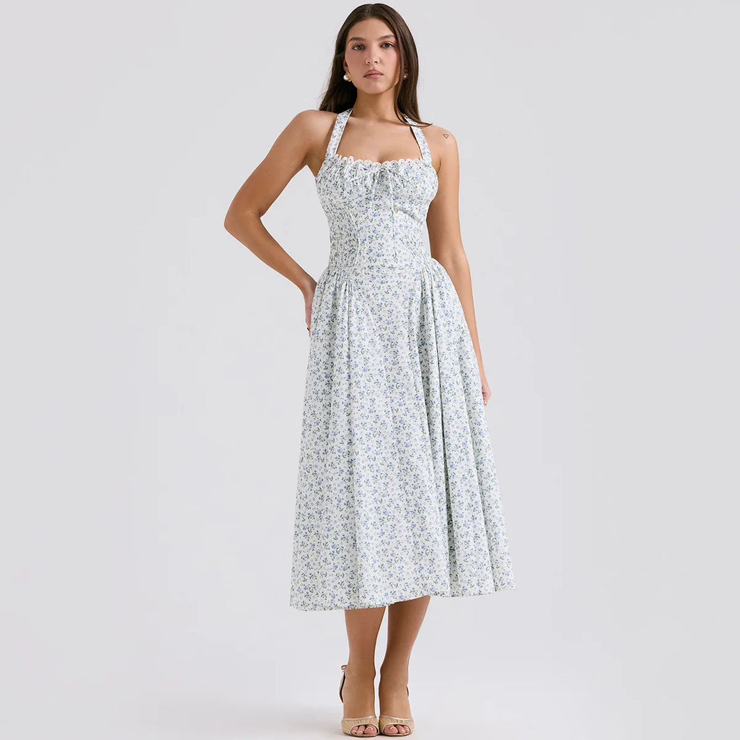 Heidi-Mode | Halter Urlaub Midi Kleider