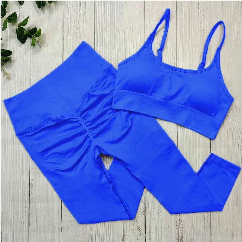 Heidi-Mode | Sportbekleidung Frauen Nahtlose Sportkleidung Fitness Set Yoga Set Trainingskleidung für Frauen Fitness Bekleidung Set Trainingsanzug Activewear