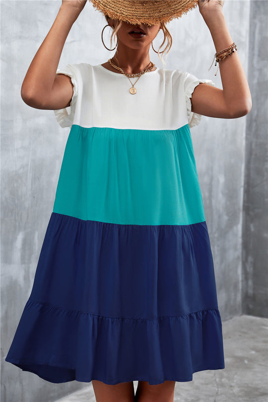 Sommerliches buntes Kleid für Damen