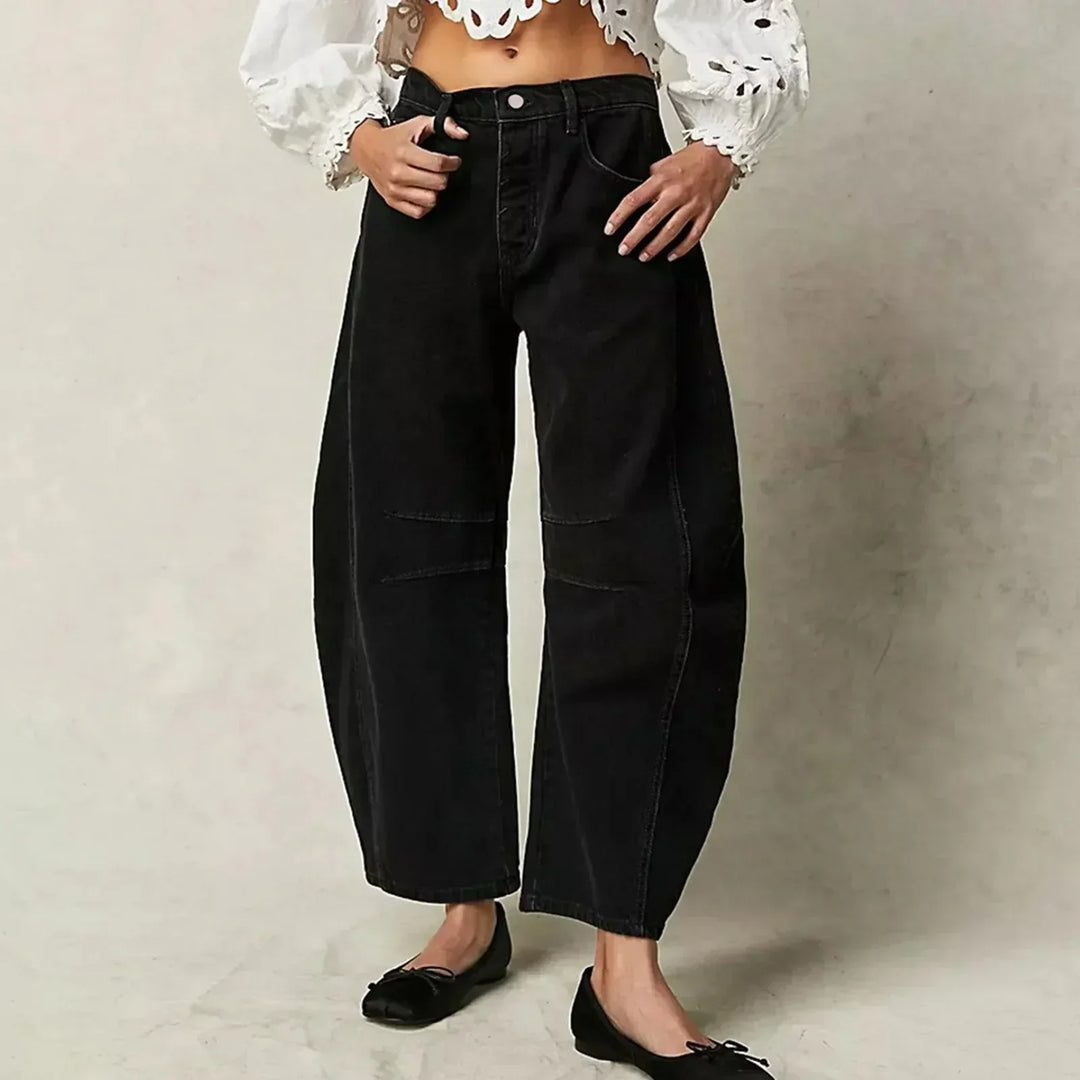 Heidi-Mode | Damen Casual Baggy Hosen Denim