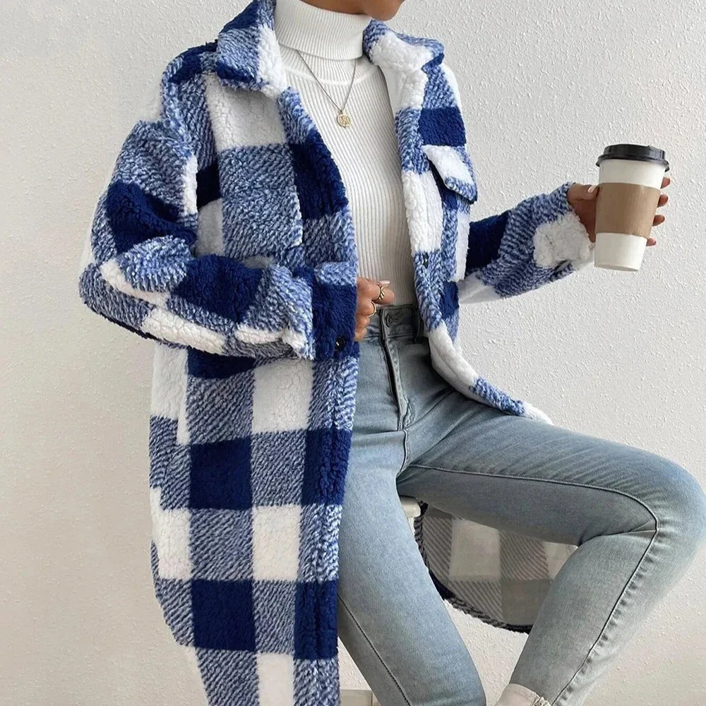 Heidi-Mode | Karierter Mantel für Damen
