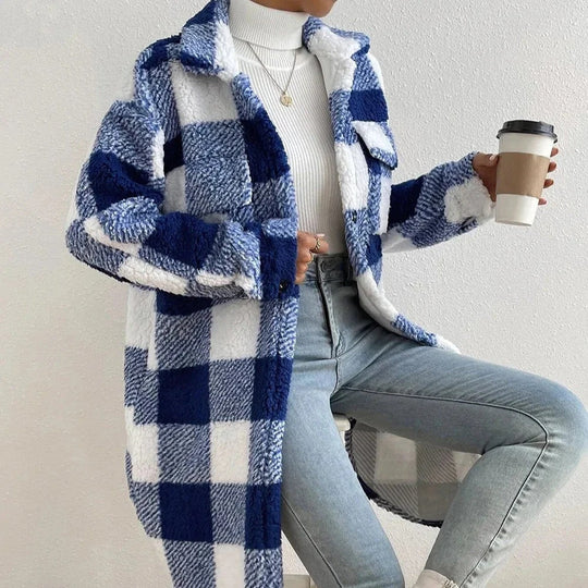 Heidi-Mode | Karierter Mantel für Damen