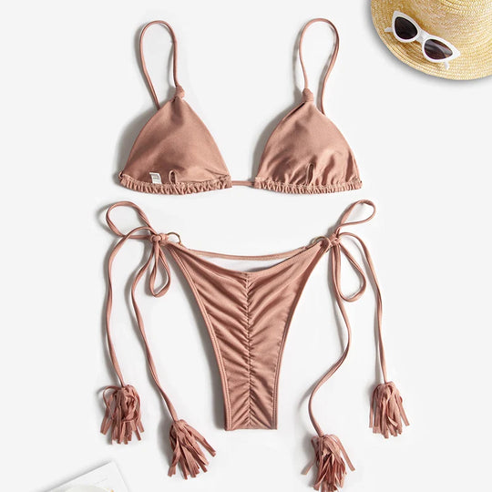 Heidi-Mode | String Belly Brasilianischer Tanga Bikini Satzs