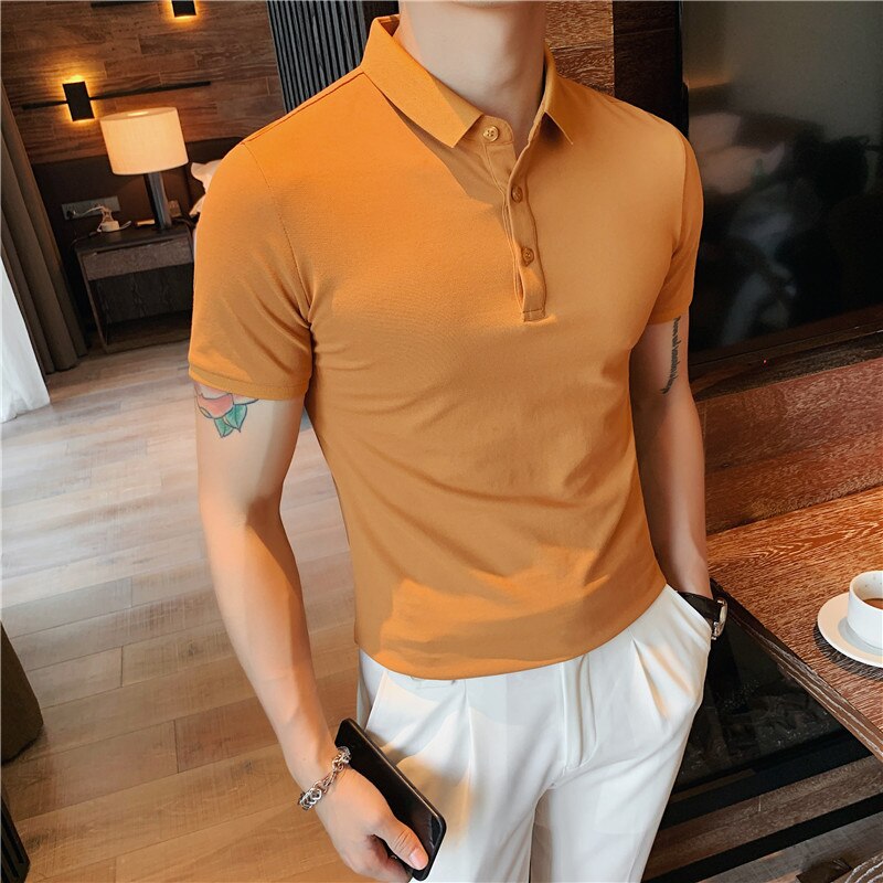 Heidi-Mode | Reine Baumwolle Kurzarm Polo Shirts