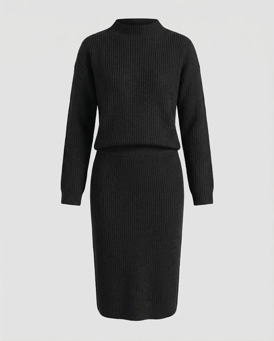 2-teiliges Damen Set aus Pullover und Rock | Heidi-Mode