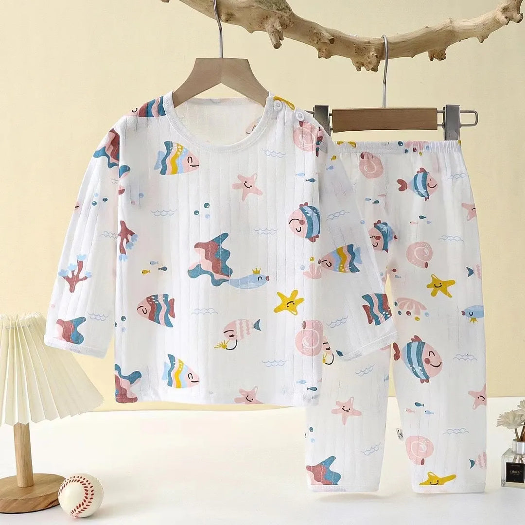Heidi-Mode Dreams Bequemes Pyjama-Set für die Kleinen