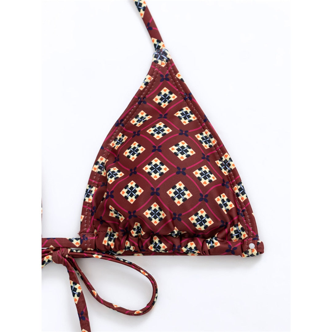 Heidi-Mode | Print Scrunch Butt Bikini Satzs & Hosen