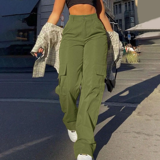 Heidi-Mode | Hochtaillierte Cargo-Hosen für Frauen
