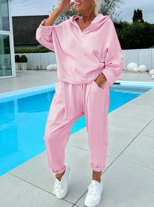 Heidi-Mode | Komfort Zweiteiliges Set Hoodie & Harembroek
