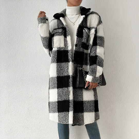 Heidi-Mode | Karierter Mantel für Damen