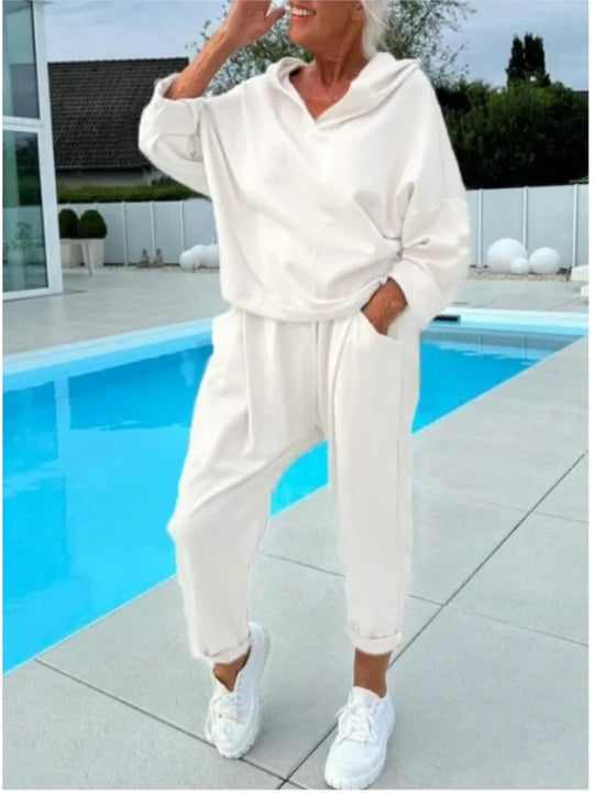 Heidi-Mode | Komfort Zweiteiliges Set Hoodie & Harembroek