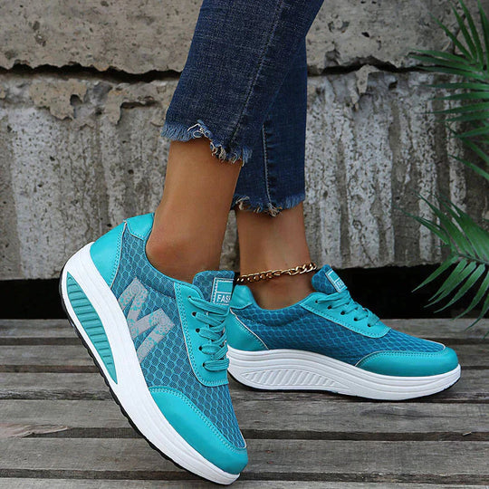 Heidi-Mode | Bequeme Keilschuhe mit Schnürsenkeln für Damen Stil und Komfort Vereint