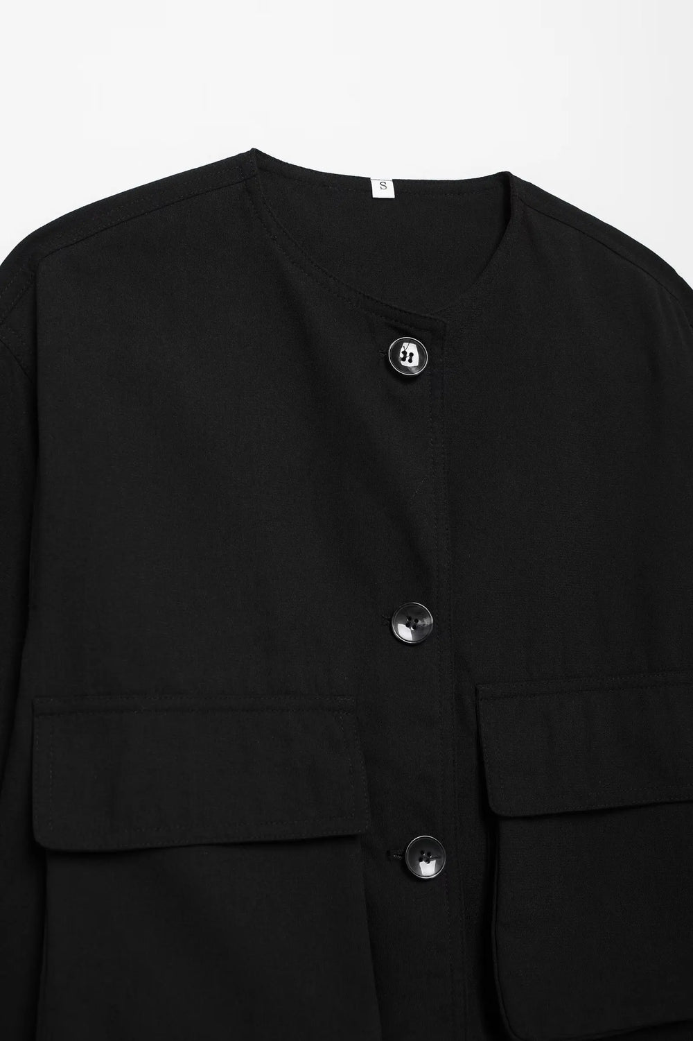 Heidi-Mode | Bomber Cropped Trend Schwarz