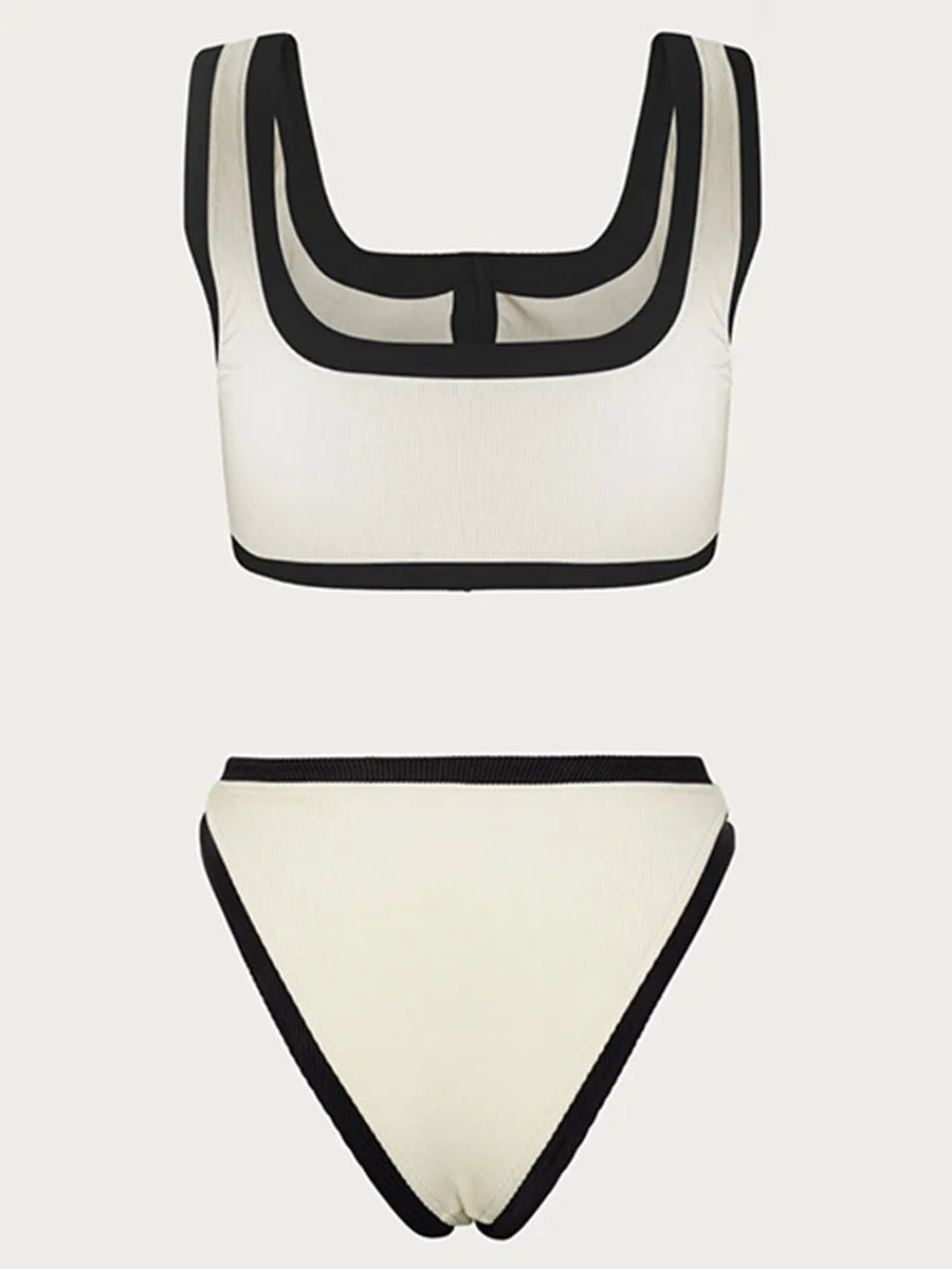 Heidi-Mode | Button High Waist Bikini Satzs