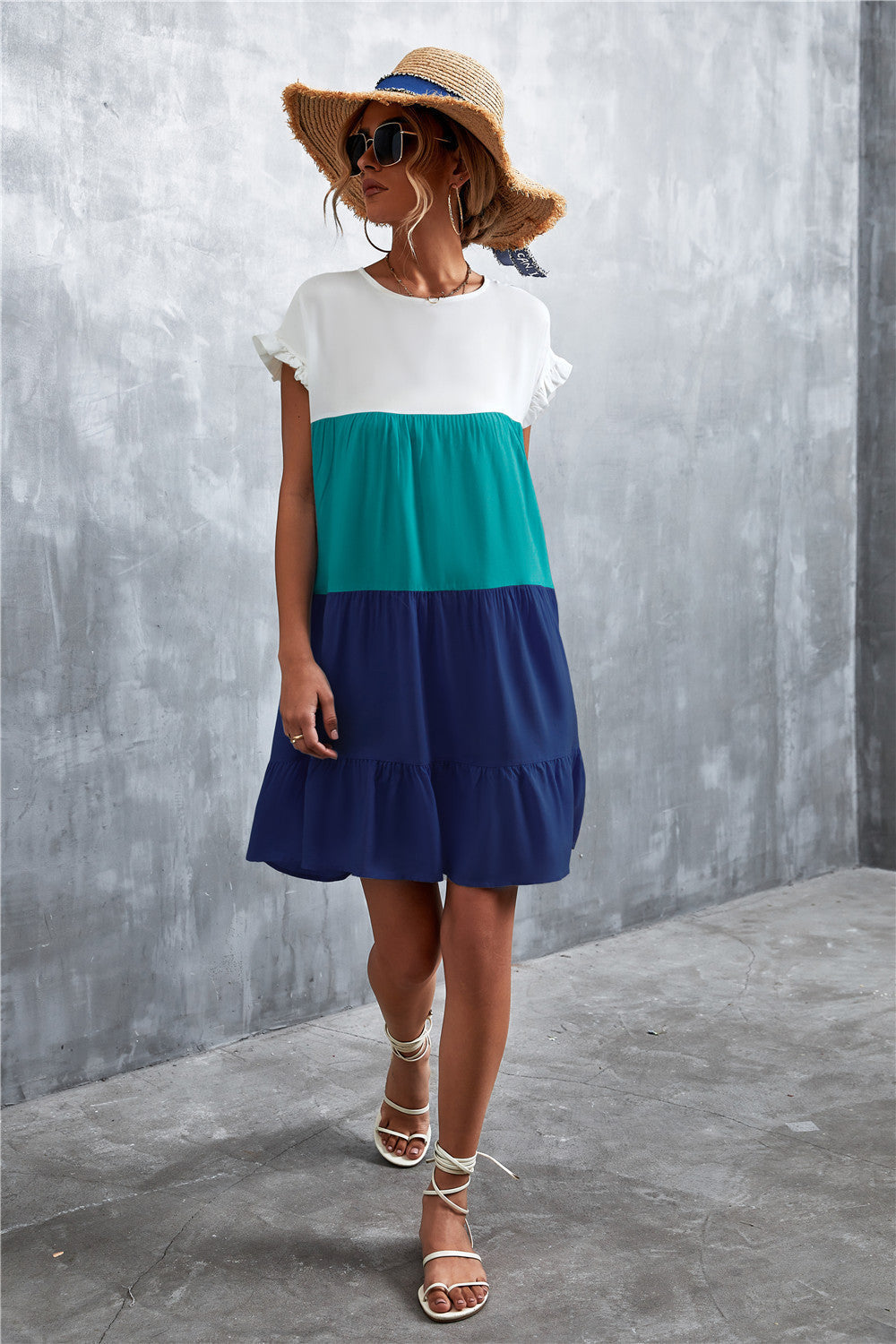 Sommerliches buntes Kleid für Damen