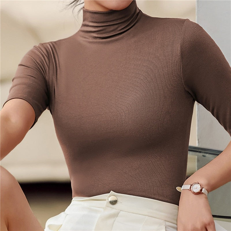 Heidi-Mode | Nahtloser Rollkragenpullover