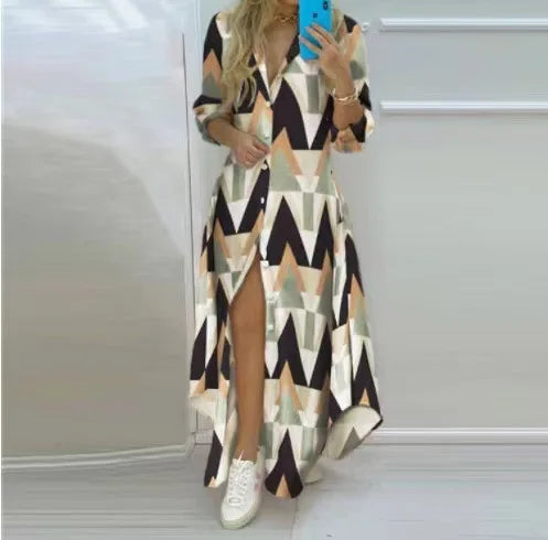 Heidi-Mode | Maxi Strandkleid mit Prints