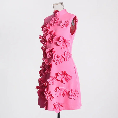 Heidi-Mode | Elegante Damenfreundliche Kurze Röcke Schwere Stickerei Verbindung Gürtel Kleid Damenmode Frühling Neuankunft Ärmelloses Kleid