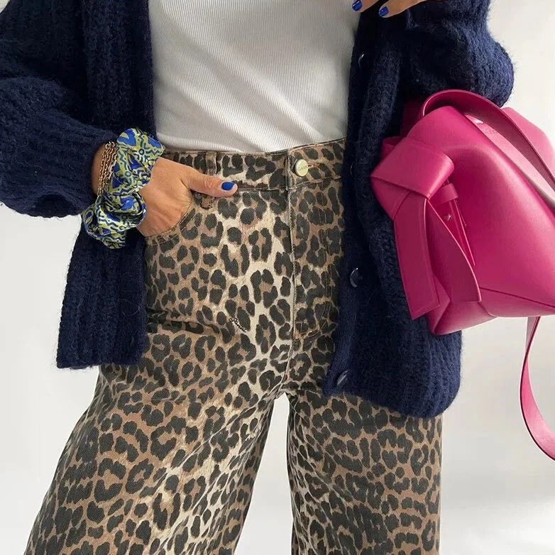 Jeans mit Leopardenmuster - Julitta