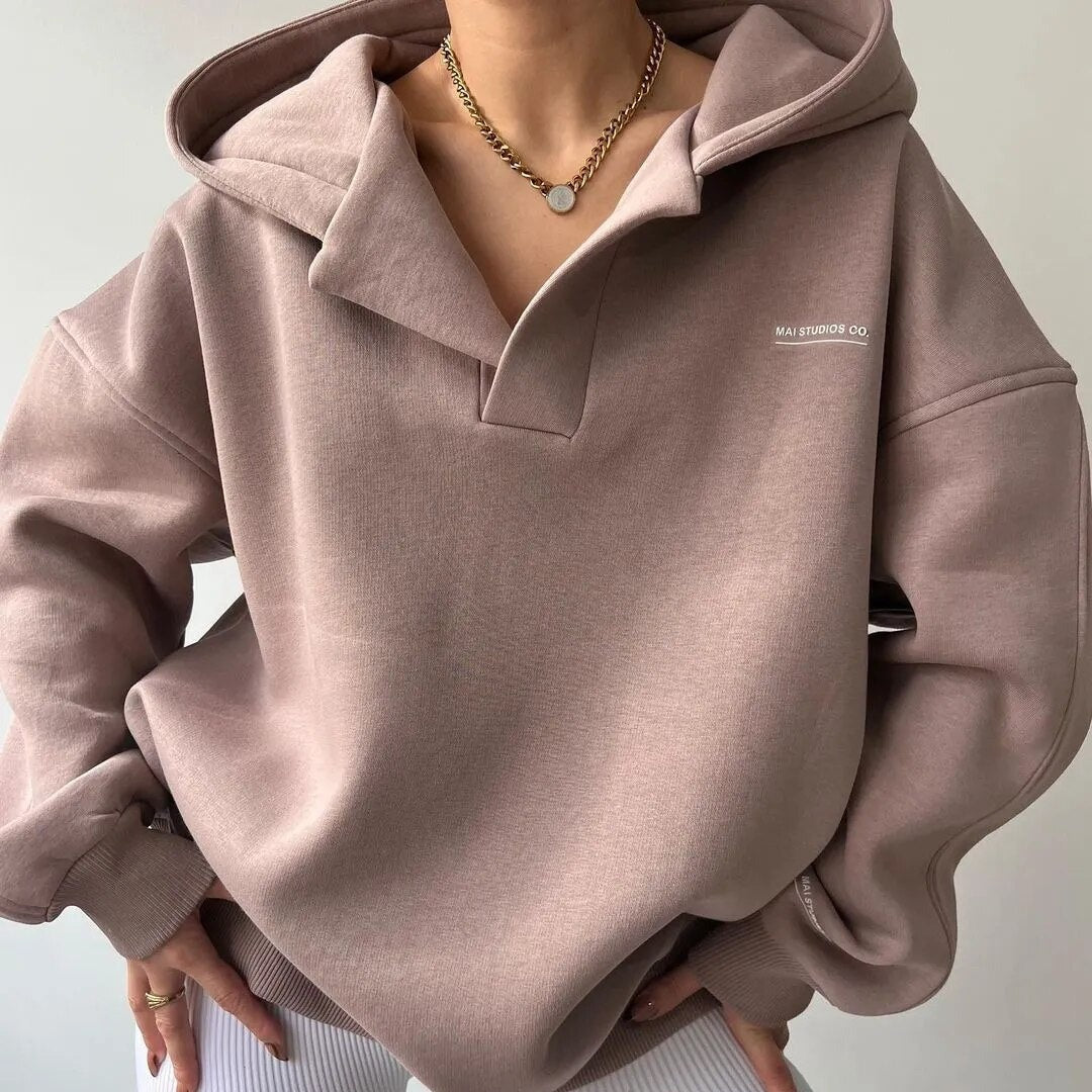 Heidi-Mode | Elegance Sweatshirt Mit V Ausschnitt