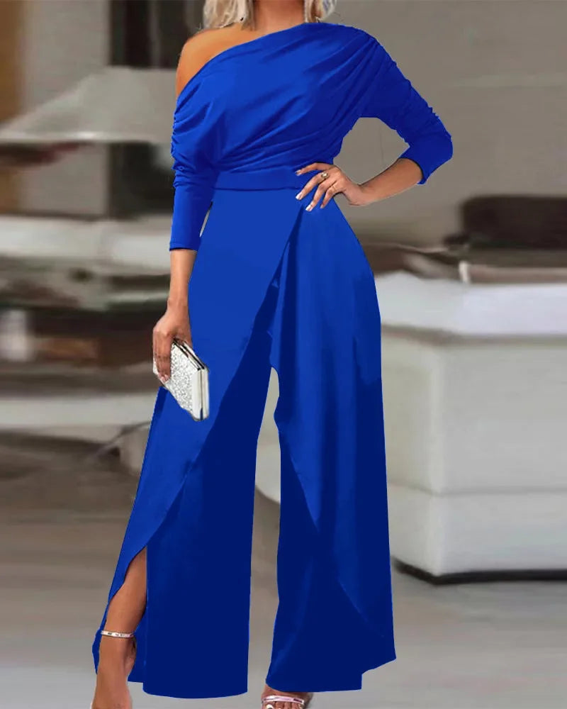 Heidi - Modischer eleganter Overall mit weitem Bein