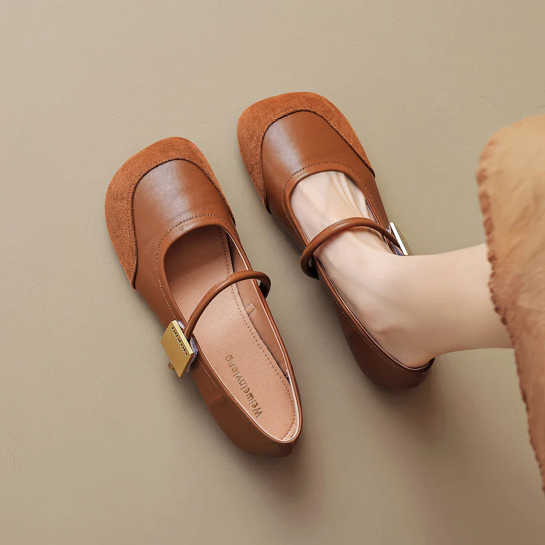 Heidi-Mode | Frühling Frauen Outdoor Schuhe Koreanischer Stil Flache Schuhe Frauen Lässige Mary Jane Schuhe Fest und Arbeitskleidung