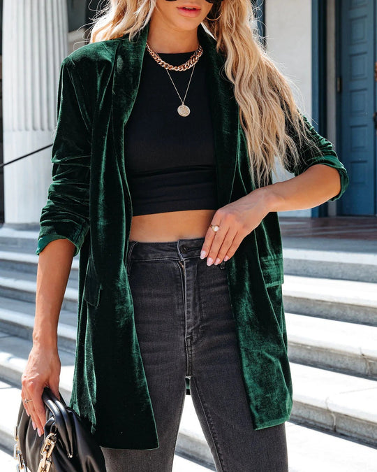 Heidi-Mode | Aufheiternde Samt Kimono Jacke My Way