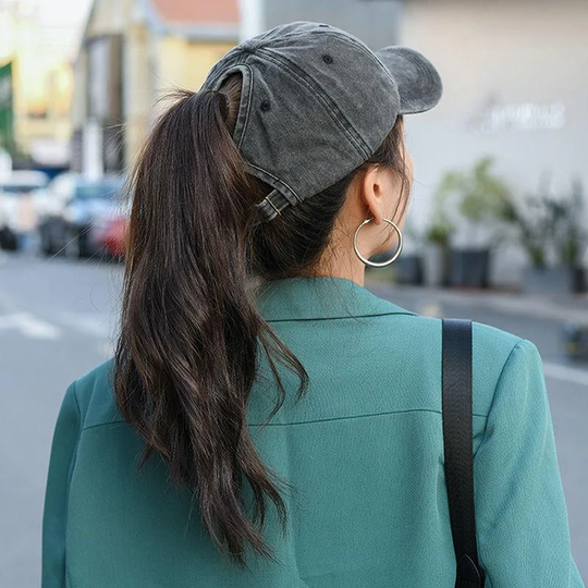 Heidi-Mode | Pferdeschwanz Baseballcap mit Atmungsaktivem Komfort und Uv Schutz