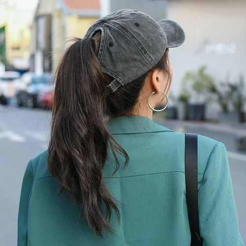 Heidi-Mode | Pferdeschwanz Baseballcap mit Atmungsaktivem Komfort und Uv Schutz