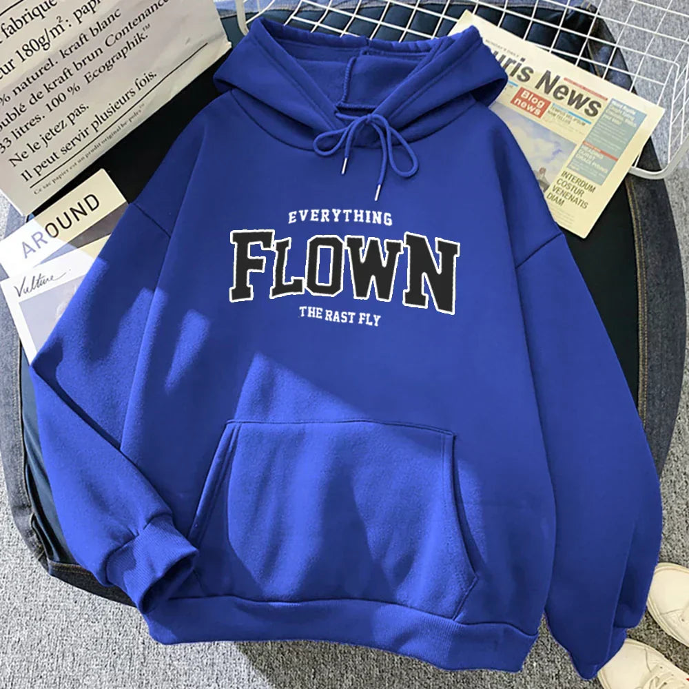 Heidi-Mode | Stilvoll Bedruckter Pullover mit Kapuze für Frauen