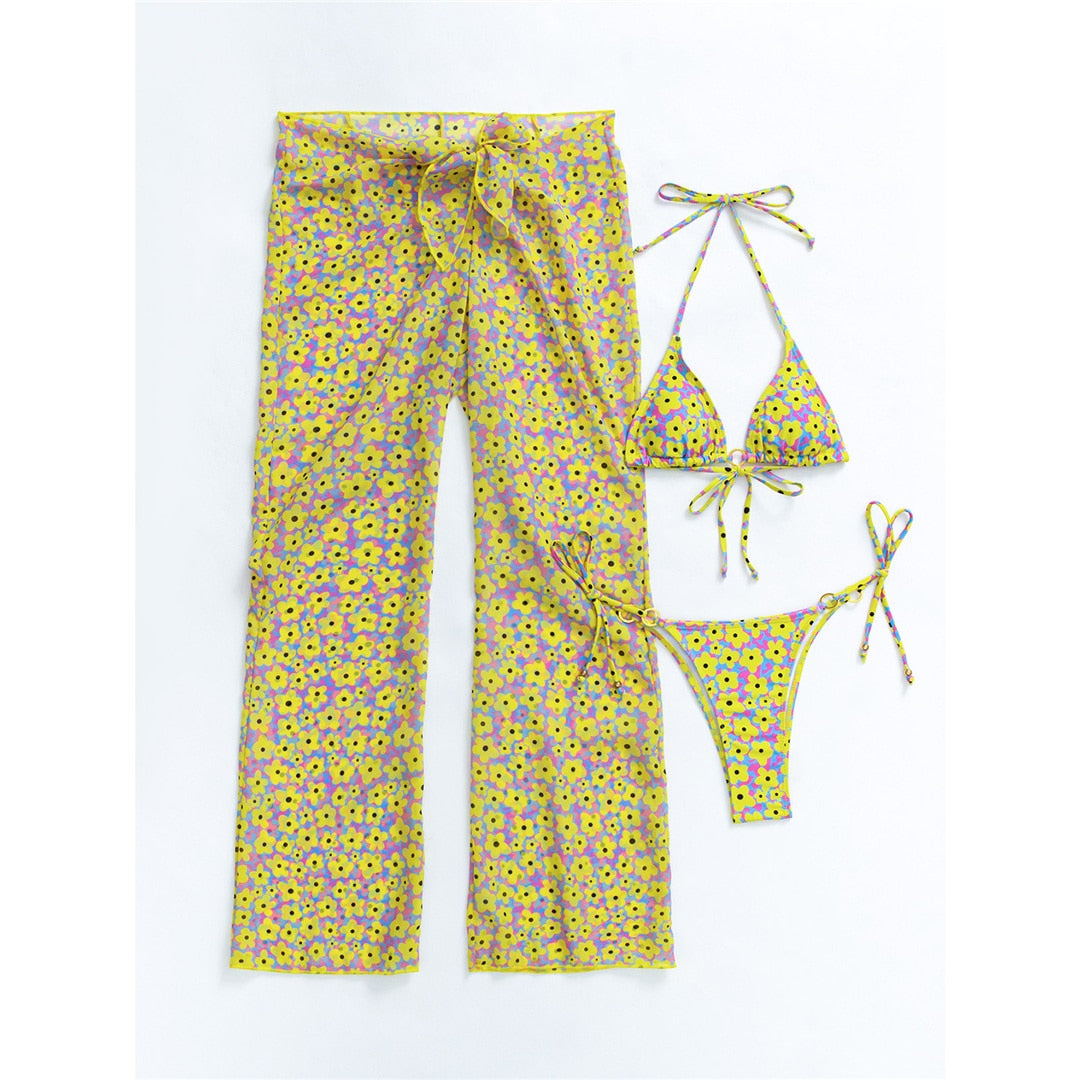 Heidi-Mode | Print Scrunch Butt Bikini Satzs & Hosen