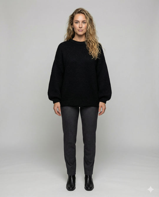 Flauschiger Oversize Pullover Damen | Heidi-Mode