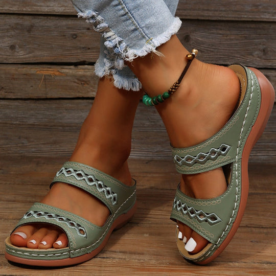Heidi-Mode | Bequeme Damen Orthopädische Sandalen