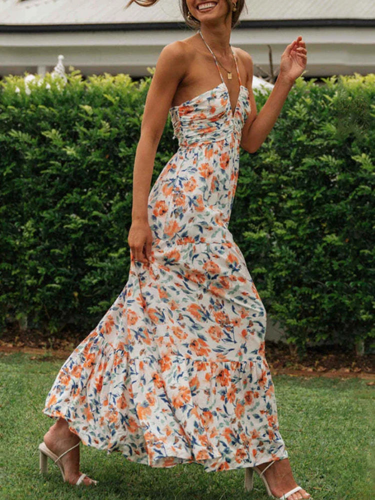 Heidi-Mode | Floral Bohemian Kleid