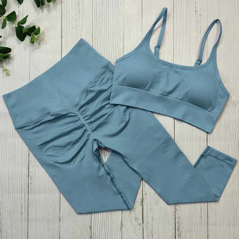 Heidi-Mode | Sportbekleidung Frauen Nahtlose Sportkleidung Fitness Set Yoga Set Trainingskleidung für Frauen Fitness Bekleidung Set Trainingsanzug Activewear
