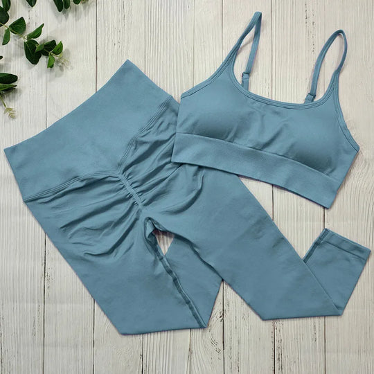 Heidi-Mode | Sportbekleidung Frauen Nahtlose Sportkleidung Fitness Set Yoga Set Trainingskleidung für Frauen Fitness Bekleidung Set Trainingsanzug Activewear