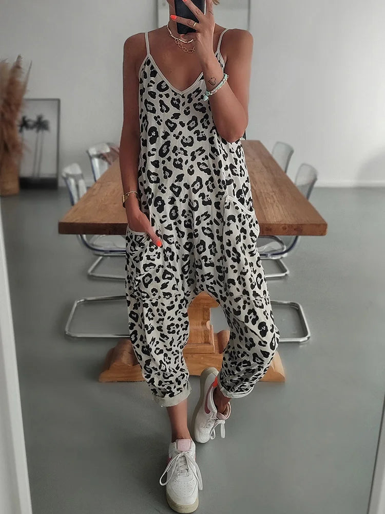 Lose ärmellose Jumpsuits